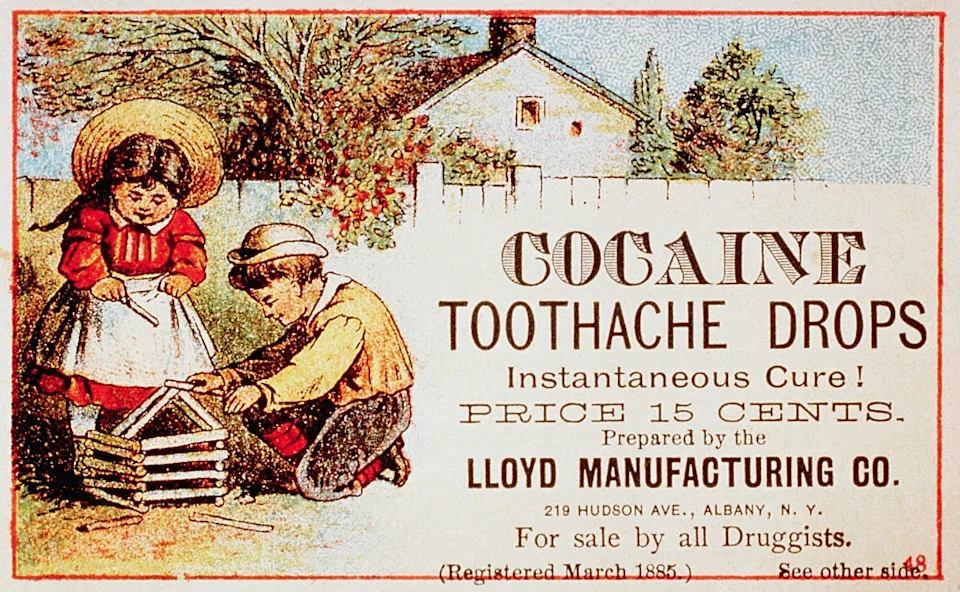 Lloyd Manufacturing Cocaine Toothache Drops - Vintage Advertisements So Outrageous They'd Never Run Today